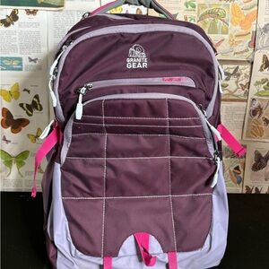 Granite Gear Women's Plum & Lavender Travel Backpack Roller Bag